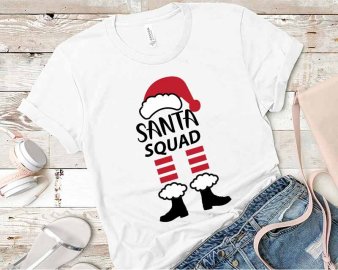 Santa Squad SVG, Christmas SVG, Santa SVG, Holiday SVG, Cricut Files, Silhouette Files, Digital Download