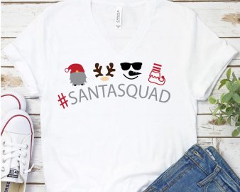 Santa squad svg, Santa squad cut file, Santa squad clip art, Santa SVG, Christmas svg, Cricut Files, Silhouette Files, Digital Download