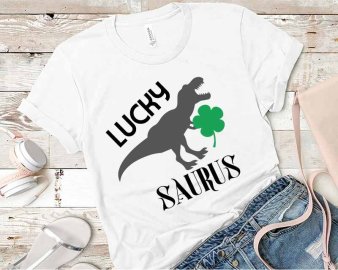 Lucky saurus svg, Lucky saurus cut file, Lucky saurus clip art, Saint patrick's day svg, Cricut Files, Silhouette Files, Digital Download