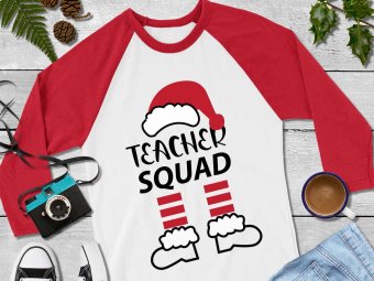 Teacher Squad SVG, Christmas SVG, Teacher SVG, Holiday SVG, Cricut Files, Silhouette Files, Digital Download