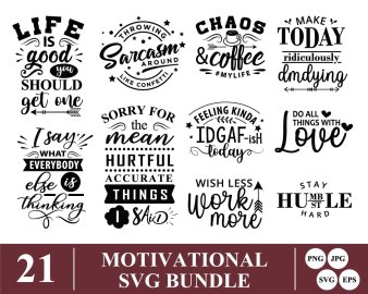 Motivational SVG Bundle, Wish Less Work More SVG, Stay Humble Stay Hard SVG, One Day Or Day One You Decide SVG, Decals And Stickers, Cricut Files, Instant Download