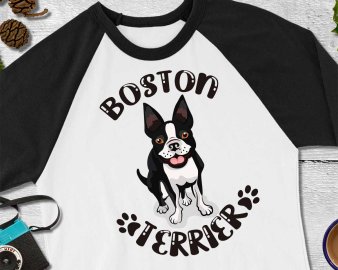 Boston terrier svg, Boston terrier t-shirt svg, Boston terrier clip art, Boston terrier cut file, Cricut Files, Decals And Stickers, Instant Download