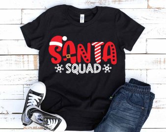 Santa squad svg, Santa squad t-shirt svg, Santa squad clip art, Santa squad cut file, Cricut Files, Decals And Stickers, Instant Download