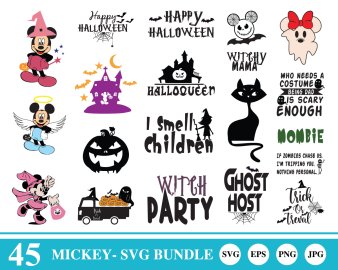 Halloween Mickey SVG bundle, Mickey SVG Halloween, Mickey Halloween SVG, Mickey Halloween bundle