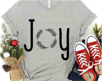Joy SVG, Merry Christmas SVG, T Shirt Design, Print On, Vectors and Typography, AI, SVG, PNG, JPG, DXF, Cricut files and Silhouette Studio files