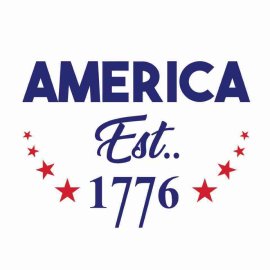 4th Of July America Est 1776 Tshirt Design, 4th Of July Tshirt Design, Independence Day SVG, Cricut Files, Instant Download