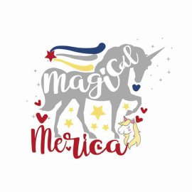 4th Of July Magical Merica Tshirt Design, 4th Of July Tshirt Design, Independence Day SVG, Cricut Files, Instant Download