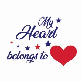 4th Of July My Heart Belongs To SVG, 4th Of July SVG, Independence Day SVG, Cricut Files, Instant Download