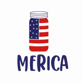 4th Of July Patriotic Merica PNG, 4th Of July PNG, Independence Day SVG, Cricut Files, Instant Download