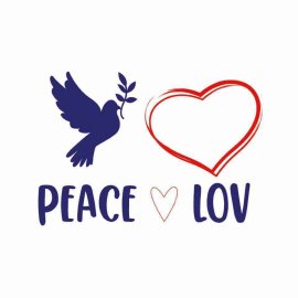 4th Of July Peace Love SVG, 4th Of July SVG, Independence Day SVG, Cricut Files, Instant Download