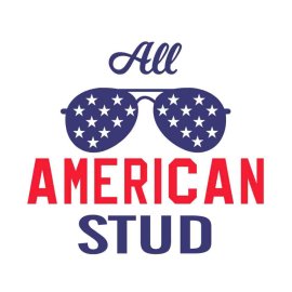 Free 4th Of July All American Stud Sunglass SVG, 4th Of July SVG, Independence Day SVG, Cricut Files, Instant Download