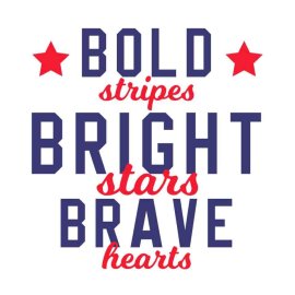 Free 4th Of July Bold Stripes Bright Stars Brave Hearts SVG, 4th Of July SVG, Independence Day SVG, Cricut Files, Instant Download