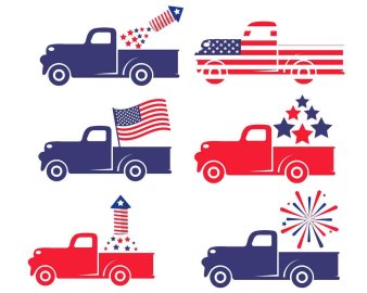 Free 4th Of July Truck SVG Usa Flag SVG, 4th Of July SVG, Independence Day SVG, Cricut Files, Instant Download