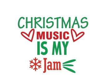 Free Christmas Music Is My Jam SVG Cut File