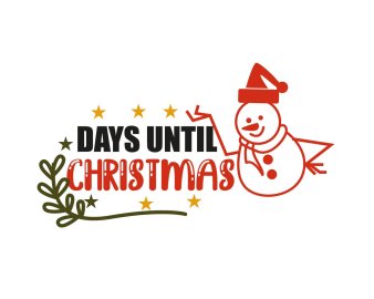 Free Days Until Christmas Image SVG Cut File