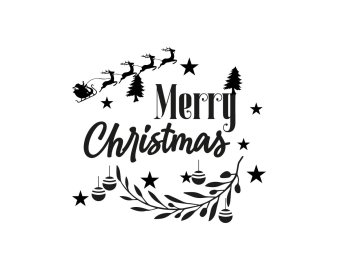 Free Merry Christmas SVG Cut File