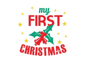 Free My First Christmas SVG Cut File