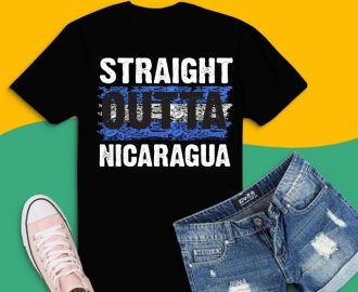 Straight Outta Nicaragua TShirt Funny Tee T-Shirt design svg, Nicaraguan Wife png, Nicaraguan Wife, Nicaraguan flag, Nicaraguan Wedding