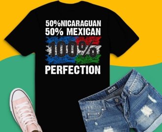 half  Nicaragua half  mexican pride funny Nicaraguan mexican flag shirt svg, Nicaraguan Wedding, Nicaragua Marriage, Heritage Flag,