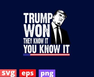 Trump own they know it you know it american flag trump support shirt svg