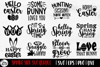 Easter and Spring SVG bundle, Easter SVG Bundle, Spring SVG Bundle, Easter SVG Bundle Cricut Design Space