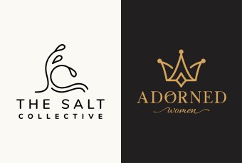 Premade Logo Design - Boho Branding Kit for Small Business - Semi Custom Logo Design - Modern Brand identity for your business